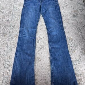 Express Women’s Mid Blue Flare Jeans